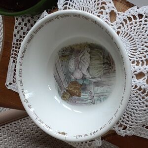 Beatrix Potter Mrs Tiggy-Winkle Cereal Bowl F Warne & Co Ltd Beswick England Vtg